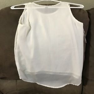 JADE Sleeveless white blouse